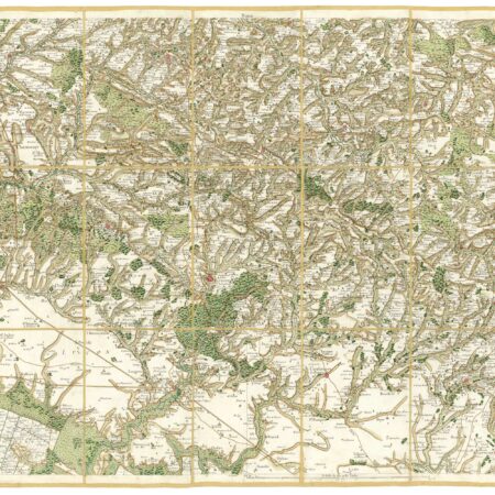 Détail de la carte de Cassini, Luçon, édition d'art