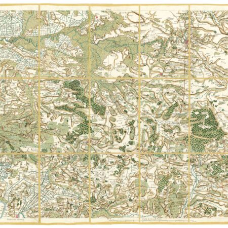 Détail de la carte de Cassini, La Rochelle, édition d'art