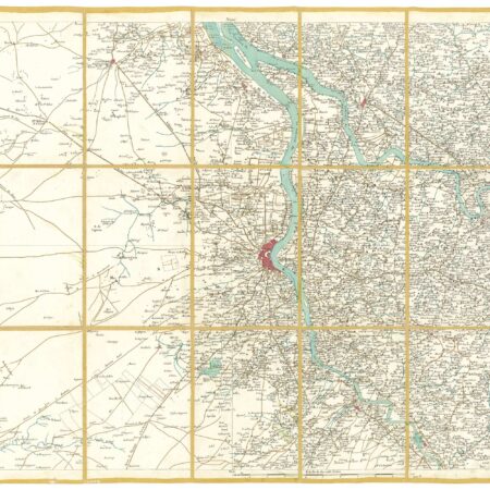 Détail de la carte de Cassini, Bordeaux, édition d'art