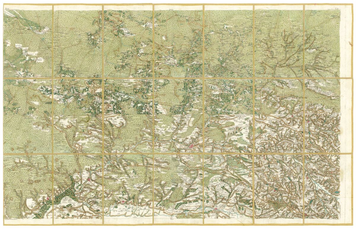 Détail de la carte de Cassini, Roquefort – Mont-de-Marsan, édition d'art