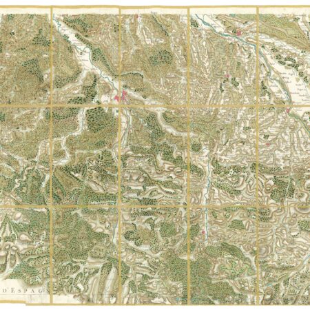 Détail de la carte de Cassini, Pau, édition d'art