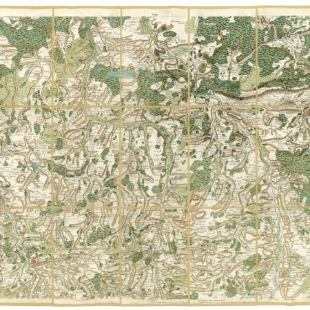 Détail de la carte de Cassini, La Châtre, édition d'art