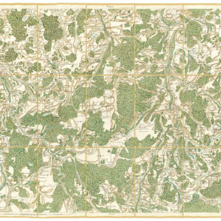 Détail de la carte de Cassini, Joinville, édition d'art