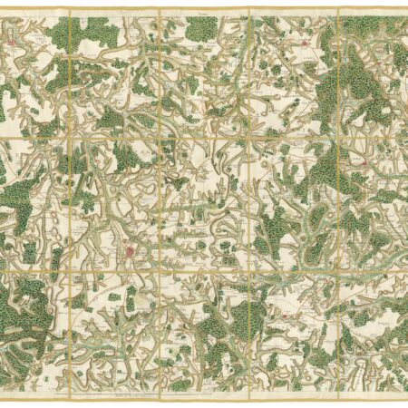 Détail de la carte de Cassini, Langres, édition d'art