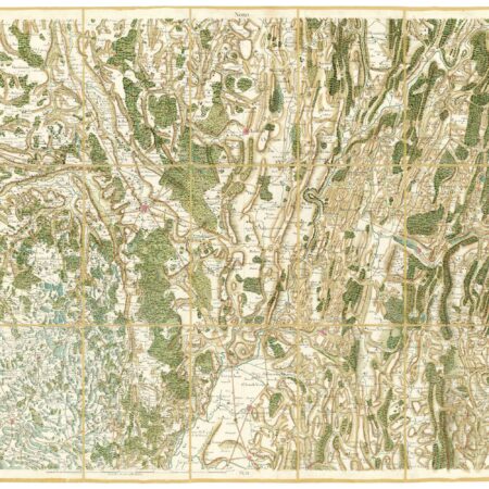 Détail de la carte de Cassini, Bourg-en-Bresse, édition d'art