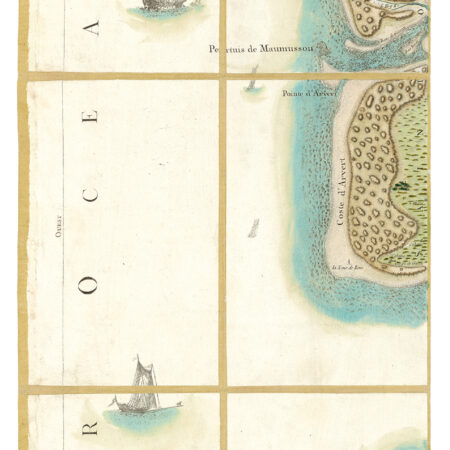 Détail de la carte de Cassini, Ile d'Oléron, édition d'art