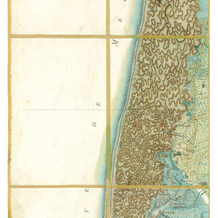 Détail de la carte de Cassini, La Teste de Buch, édition d'art