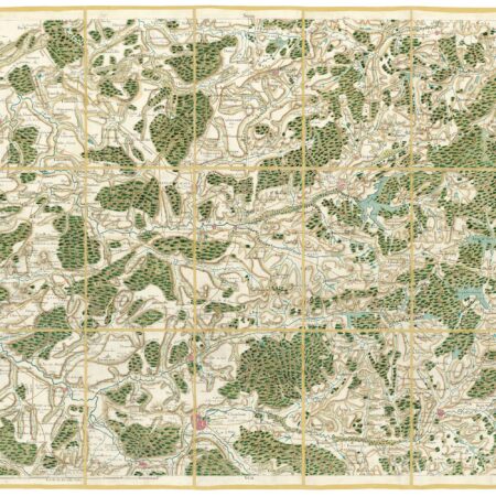 Détail de la carte de Cassini, Nancy, édition d'art