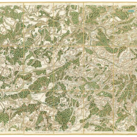 Détail de la carte de Cassini, Luxeuil, édition d'art