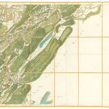 Détail de la carte de Cassini, Nozeroy – Les Rousses, édition d'art