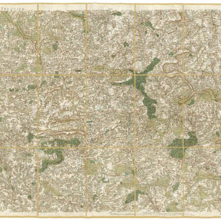 Détail de la carte de Cassini, Uzel, édition d'art