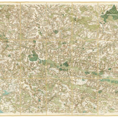 Détail de la carte de Cassini, Vannes, édition d'art