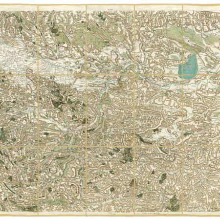 Détail de la carte de Cassini, Carcassonne, édition d'art