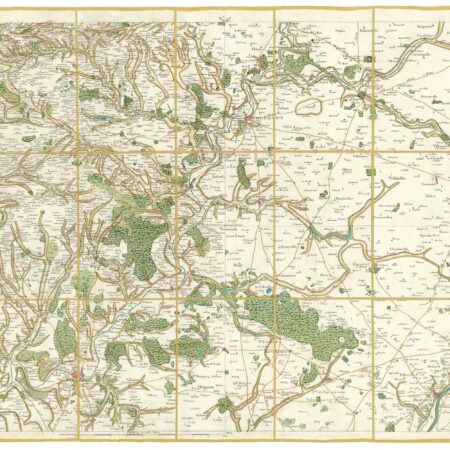 Détail de la carte de Cassini, Vendôme, édition d'art