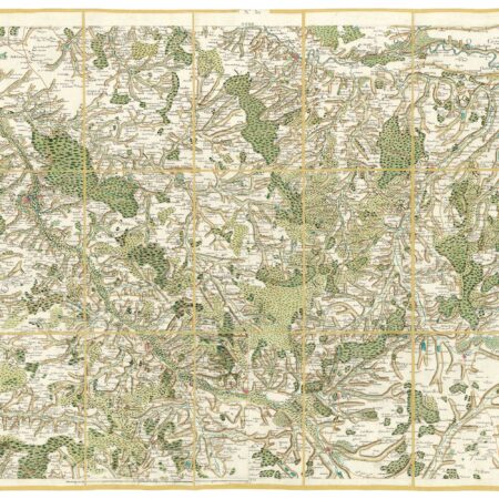 Détail de la carte de Cassini, Loches, édition d'art