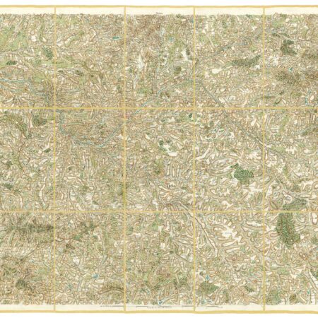 Détail de la carte de Cassini, Limoges, édition d'art