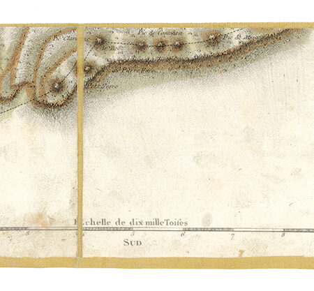 Détail de la carte de Cassini, Andorre, édition d'art