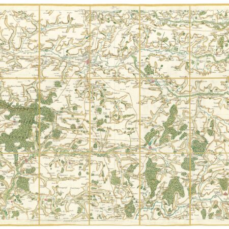 Détail de la carte de Cassini, Soissons, édition d'art