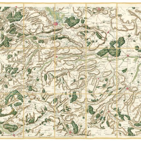 Détail de la carte de Cassini, Saint-Omer, édition d'art