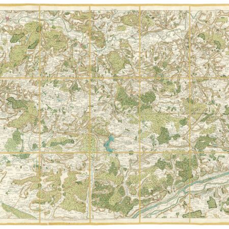 Détail de la carte de Cassini, Tours, édition d'art