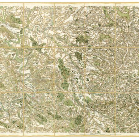 Détail de la carte de Cassini, Angoulême, édition d'art