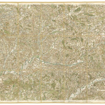 Détail de la carte de Cassini, Périgueux, édition d'art