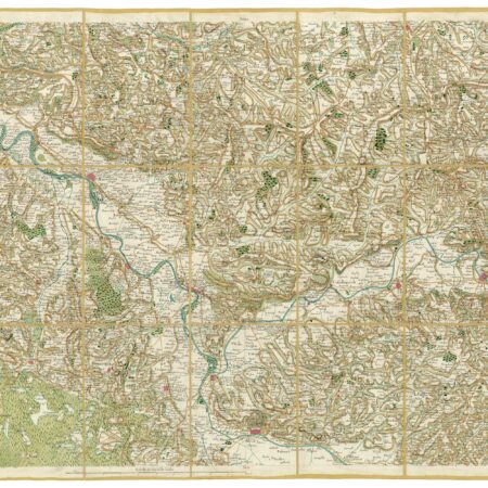 Détail de la carte de Cassini, Castillonez – Villeneuve – La Réole, édition d'art