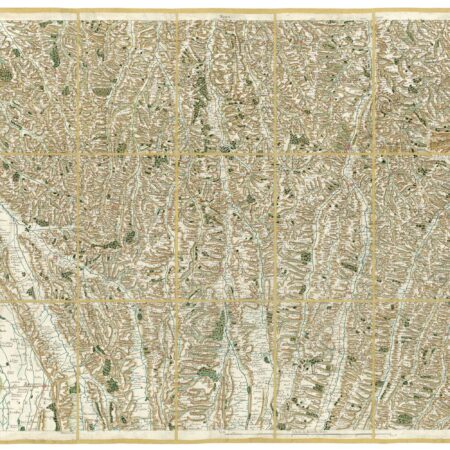 Détail de la carte de Cassini, Auch, édition d'art