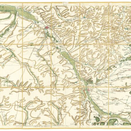 Détail de la carte de Cassini, Châlons - en - Champagne, édition d'art