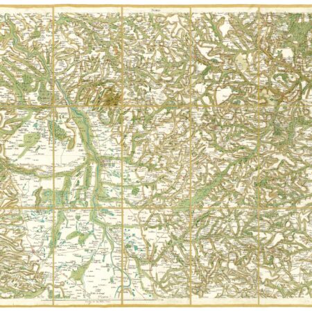 Détail de la carte de Cassini, Lyon, édition d'art