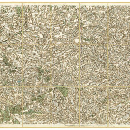 Détail de la carte de Cassini, Le Puy, édition d'art