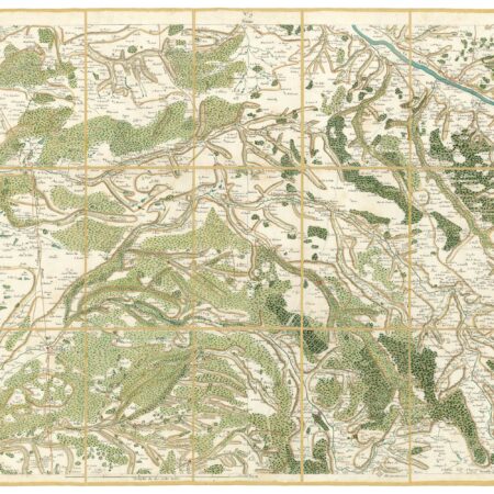 Détail de la carte de Cassini, Gien, édition d'art