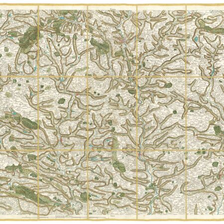 Détail de la carte de Cassini, Laval, édition d'art