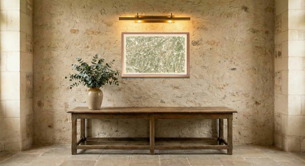 Encadrement classique en chêne clair pour carte de Cassini - Feuille 85 - Chalon-sur-Saône