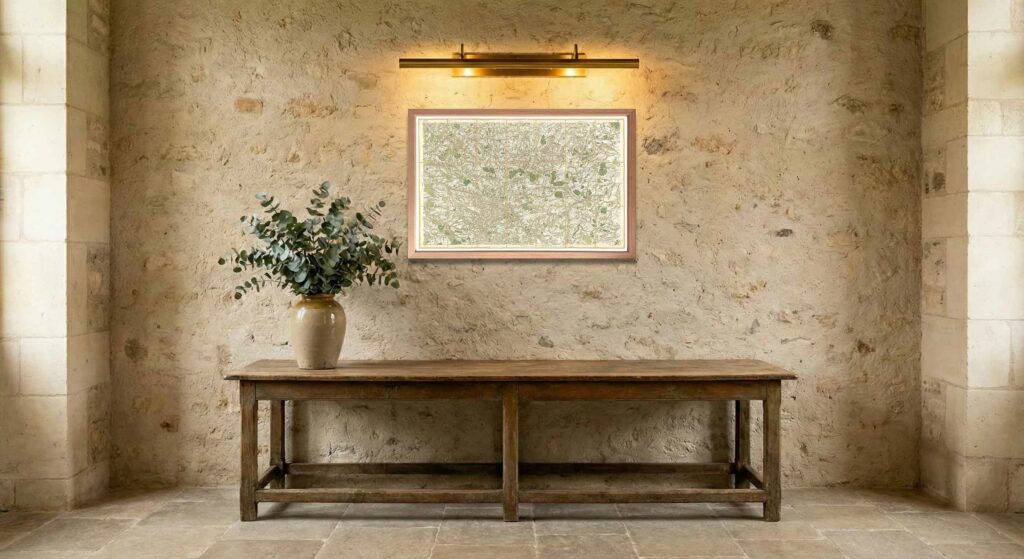 Encadrement classique en chêne clair pour carte de Cassini - Feuille 99 - Mortagne